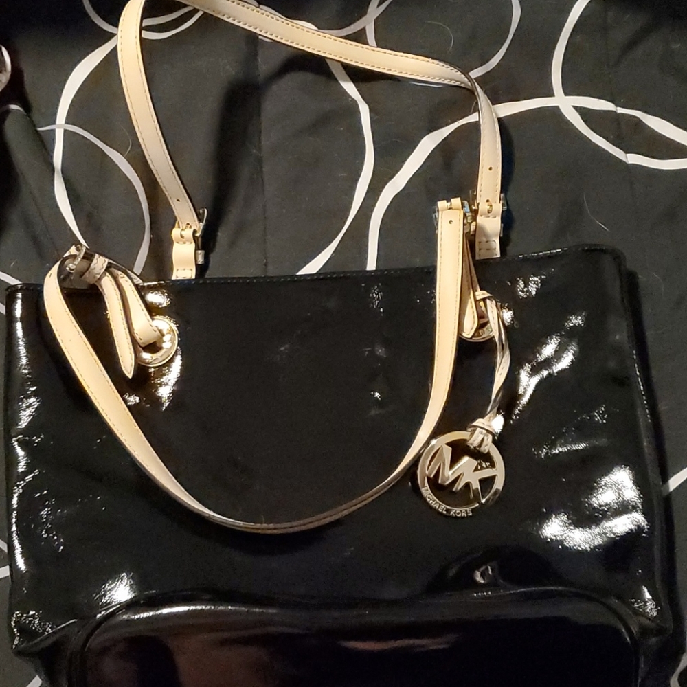 Michael Kors Black Patent Leather Purse
